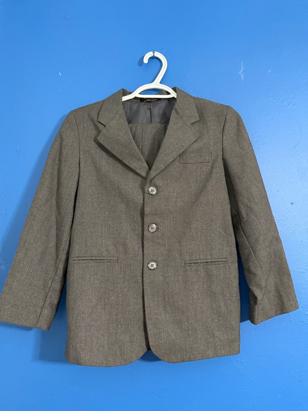 Boys’ Class Club Charcoal Gray Blazer & Pants